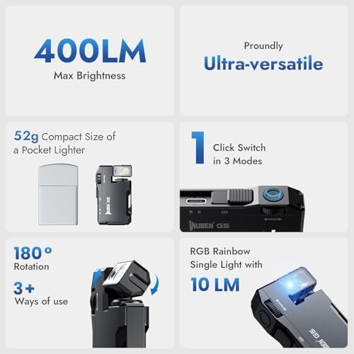 WUBEN G5 Rechargeable EDC Flashlight - Image 2